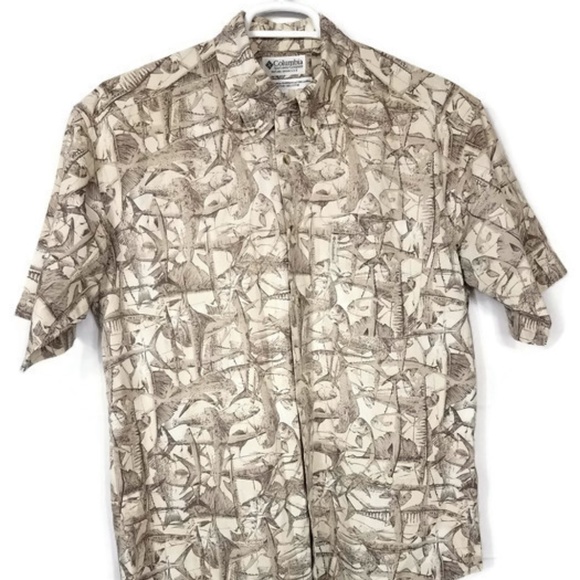 Columbia Mens Button Down Shirt Size Large - Picture 2 of 8